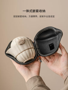 Bộ Trà Gốm Cầm Tay Du Lịch Thiết Bị Pha Trà Một Cốc Hai Cốc Cá Nhân Bộ Dụng Cụ Pha Trà Di Động Dùng Ngoài Trời