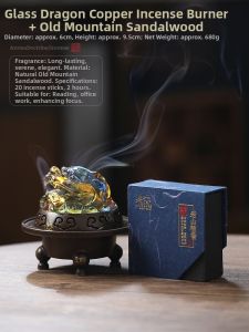 Suan Ni Crystal Three-legged Ancient Style Indoor Incense Burner