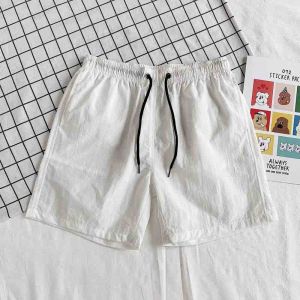 Dopamine Wear Summer Quick-Drying Red Shorts for Men below the Knee Short-Length Pants Basketball Sports Beach Shorts