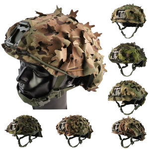 JOAXOR หมวกกันน็อคยุทธวิธี 3D Camouflage สําหรับ FAST Mich หมวกกันน็อกหมวกกันน็อคไม่รวม