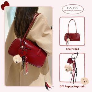 TOUTOU | Red Wedding Shoulder Bag with Large Capacity