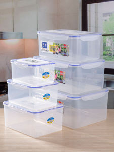 Large Capacity Sealed Rectangular Commercial Kimchi Box Food Preservation Container Freezer Storage Organizer Kitchen Essential