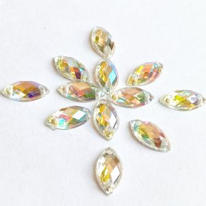 payet diamond jahit mata manik kristal akrilik grade A premium ukuran 9 x18 per lusin
