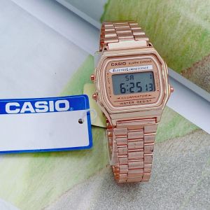 ชุดว่าตัว นาฬิกาข้อมือ คาสิโอ สำหรับผู้หญิง สายแม่เหล็ก ปรับได้ ระบบดิจิตอล