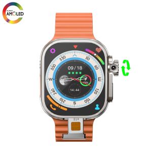 DW99 DW100 S10 Cellular Version Smart Watch 4G SIM Card 180° Rotaty Camera Play Store 256GB  App Download Amoled Smartwatch GPS