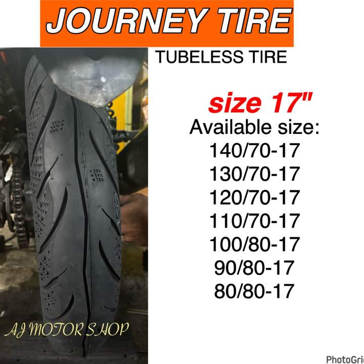 Journey Tire size 17 Tubeless Tire | Lazada PH
