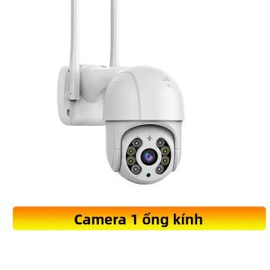 Camera IP PTZ 3 Ống Kính 6K HD WiFi Ngoài Trời Tự Động Theo Dõi Camera CCTV Không Dây 4K Hai Ống Kính Camera Dome iCsee Hai Ống Kính