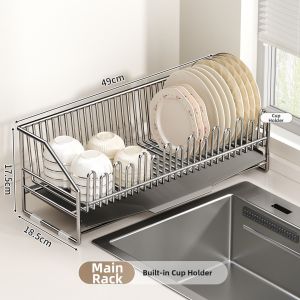 SUOBAI | Dish Draining and Storage Rack 304 Stainless Steel