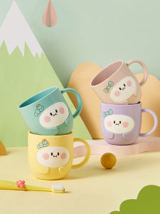 Thickened Toothbrush Cup Cute Childrens Toothbrush Cylinder Anti-fall Anti-spill Baby Cartoon Toothbrush Cup Student Bathroom Supplies