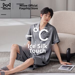 MiiOW | Cooling Sleepwear Mens Shortsleeve Shorts Pajama Set