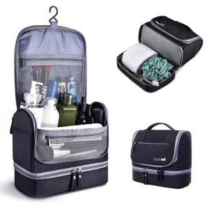 Toiletries Storage Bag Portable Travel Hanging Large Capacity Mildew Proof Dry Wet Separation Cosmetic Package Make Up Organize
