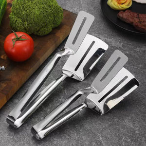 Stainless steel food tongs kitchen barbecue barbecue steak household anti-scalding bread food thickening commercial tongs
