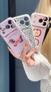 Cute kitten Phone Case For iPhone 17 Pro Max 13 14 12 15 16 Pro 11 Shockroof Shell For iPhone 15 Pro Max Heart Side Funda Phone