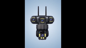 4G SIM Three Lens V380 Pro Solar CCTV WiFi Outdoor Waterproof Two-Way Audio Full Color Night Vision Auto Tracking Alarm Solar Battery Powered CCTV Camera