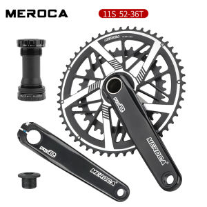 Bộ Trục Xe Đạp Đường Trường MEROCA Lắp Trực Tiếp 2 Tốc Độ 9/10/11 50t-34t/52t-36t/53t-39t Hợp Kim Nhôm 170mm Dùng Cho Xe Đạp