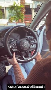 WACA ที่หุ้มพวงมาลัยเคฟล่า มีรูระบายอากาศ ปลอกหุ้มพวงมาลัยแบบกลม ปลอกพวงมาลัย พรีเมี่ยม Steering Wheel Cover Carbon Fiber พวงมาลัยรถ ที่หุ้มพวงมาลัยรถ (1ชิ้น)  21K FSA