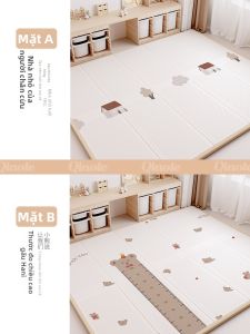 QIAOLEXIONG | Thảm Bò Cho Bé Không Độc Hại Gấp Được