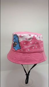 Topi Bucket Anak-Anak: Dini Tirex & Sablon Karakter