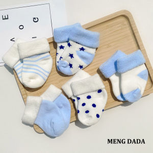 Baby Socks Fall and Winter Pure Cotton 0 March 1 Year Old Baby Socks Thickened Heattech Newborn Toddler Class a Loose Middle Tube