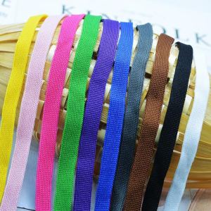 1cm Knitting Webbing Accessories White and Black Ribbon Bags Hatband Rope DIY Sports Pants Edge Side Tape Ribbon Wrapping Strips