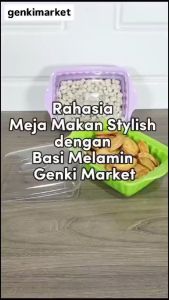 Ukuran 22cm Prasmanan & Kotak Melamin Prasmanan: Penyimpanan Makanan Sayur Lauk & Cemilan Genki Market