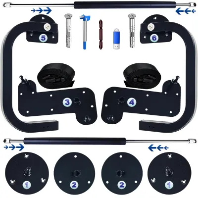 Create A Luxurious Bed Easy Murphy Bed Hardware Kit Hover in Mid Air Hydraulic Rod Gas Spring System，Folding Wall Hidden on The Wall