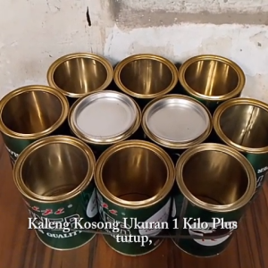 Kaleng Kosong Ukuran 1Kilo 1Kg Plus Tutup