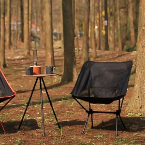 Outdoor ultra-light aluminum alloy moon chair portable folding leisure chair for camping road trips barbecues fishing and sketching