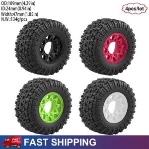 ONEVAN | 4PCS RC Car Short Course Truck Tires Wheels 12mm/14mm/17mm Wheel Hex Hub for 1/10 ARRMA Senton TRX Slash Upgrade Parts