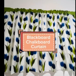 Blackboard/Chalkboard Curtain /Valancer Curtain for Window tela po etoclassroomcurtain