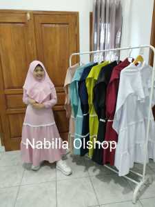 Gamis Anak | Hijab Kids | Other  | Baju Musliam Anak Set Kerudung 1-12 Tahun