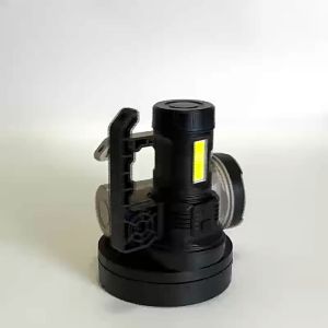Multifunctional Portable LED COB Flashlight Rechargeable with Power Display Outdoor Camping Hiking