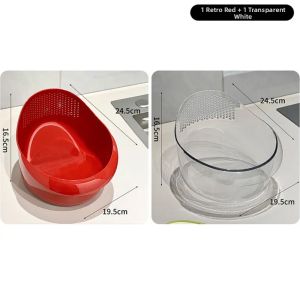 HALEXIONG | Drainage Kitchen Basket for Washing Rice and Fruits Vegetables