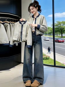 Shalldoer | Retro Patchwork Loose Skinny Jeans Jacket