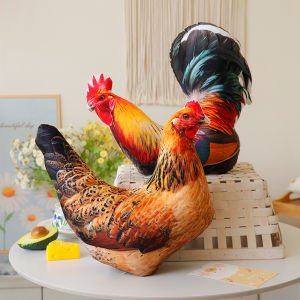 Large Rooster Duck Old Hen Poultry Animal Pillow Plush Toys for Friends Gifts Wholesale Simulation Soft Stuffed Toy