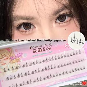 MENGJIESHANGPIN | Natural Butterfly Pearl Baby Bend Eyelashes French Fluffy Fake Eyelashes Fish Tail Artificial Eyelashes For Girls