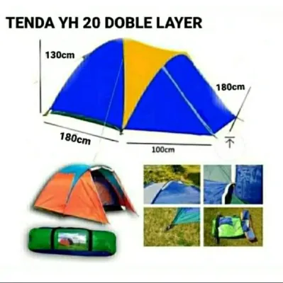 tenda camping dobel layer tenda mendaki gunung 4 sampai 5 orang tenda yh20 OET