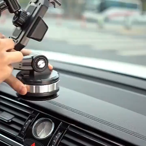 Strong Suction Cup Car Cellphone Holder 360° Rotating Adjustable Car Dashboard Phone Mount Heavy Duty Instrument Panel Anti Shaking Fixed Shockproof Truck Stand Universal One-button Pop-up Mobile Phone Holder for Windscreen