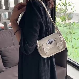 Kayou | Cute Crossbody Bag Cartoon Kuromi Small Square Bag Niche Solid Color Single Shoulder Backpack Gift For Friends