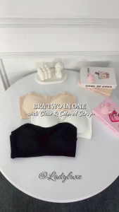 LadyLuxe - Bra Kemben Tali Tanpa Kawat Wanita Seamless BH Strapless Kait Pakaian Dalam BR150