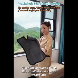 Disposable Electrostatic Dust Mop 360° Rotation Clip-on Face Towel Mop Lazy Disposable Clip Cloth Flat Mop Lazy Mopping Artifact