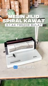 Mesin Jilid Spiral Kawat T9520R A4 | TD 1231 GRAKITEC