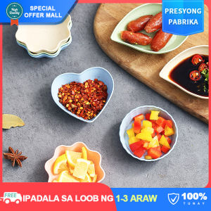 【Japanese Style】Creative Love Shaped Seasoning Plates Small Dishes for Vinegar Dish Soy Sauce Dish Leaf Plum Shaped Saucer