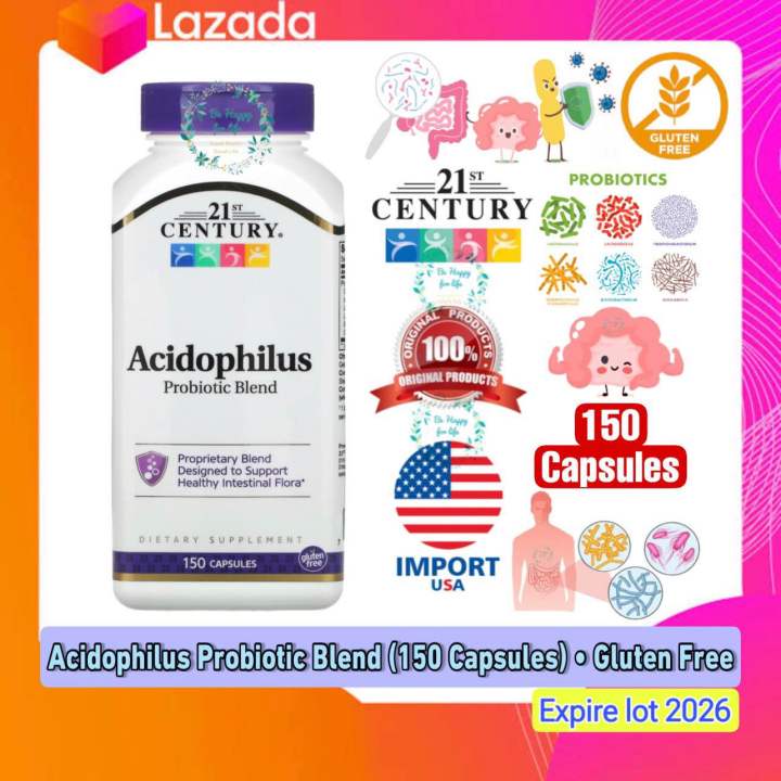 [Expire lot 2026] 21st Century Acidophilus Probiotic Blend, 150