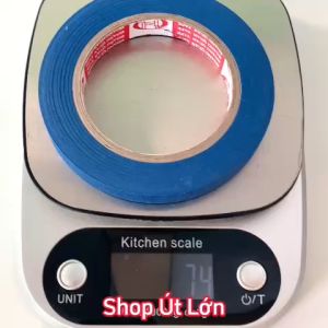 1 Cuộn băng keo giấy màu xanh dương rộng 1.5cm dài 50 mét lõi giấy 3mm giá tại xưởng