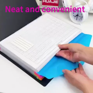 6Pcs Binder Folders Binder Pocket For Paper Organize