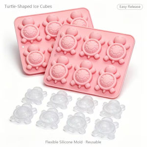 1/2PCS Sea And Sea Animal Gummy Candy Molds 6-Cavity Suitable for Baking Chocolate Tortoise Shaping for Jello Cake Decorations