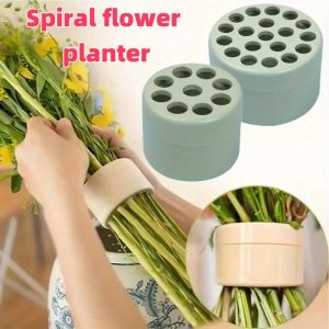 Durable Spiral Ikebana Stem Holder DIY Bouquet Twister Flower Arrangement for Vases Flower Support