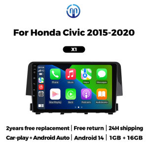 MEKEDE Android Auto Wireless Carplay Car Radio Stereo For Honda Civic 10th 2016 -2021 Car Multimedia Video Player WIFI BT