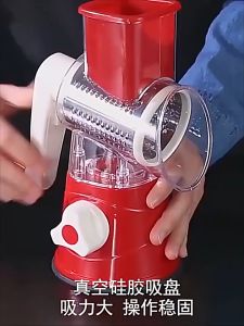 Elite Kitchen - 3 In 1 Food Chopper Vegetable Grater Cutter Slicer Manual Drum Cutter Vegetable Chopper Pengisar Daging